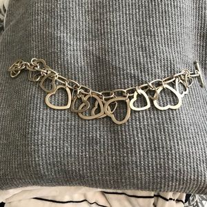 Sterling silver heart bracelet!